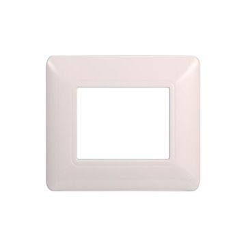 Compatible plate Bticino Matix 2 modules plastic white color