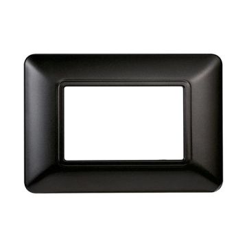 Compatible plate Bticino Matix 3 modules plastic dark steel color