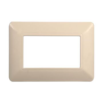 Plaque compatibles Bticino Matix 3 modules plastique couleur sable