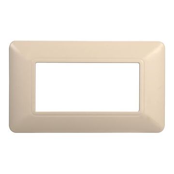 Plaque compatibles Bticino Matix 4 modules plastique couleur sable