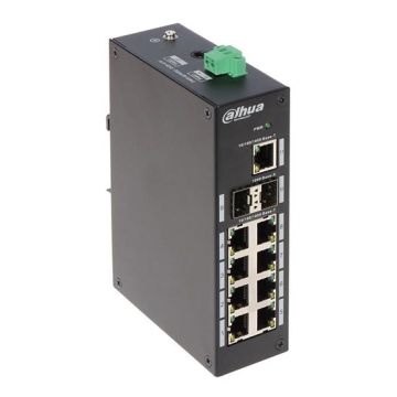 Dahua PFS3211-8GT switch di rete industriale 9 Porte + 2 Porta SFP 1000Mbps non gestionale L2 Guida DIN