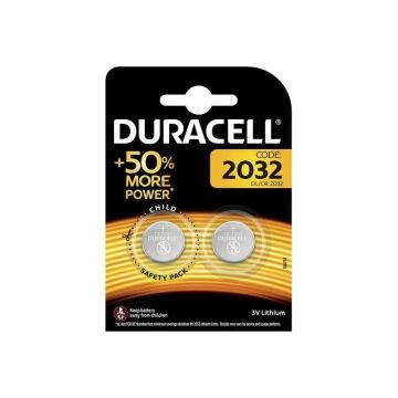 Batteria a litio Bottone Duracell DL2032 3V - Confezione da 2pz
