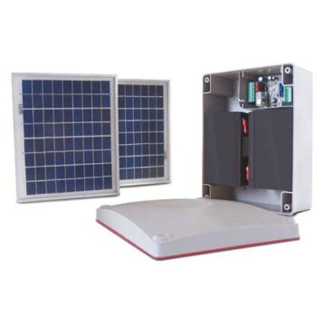CARDIN Kit alimentazione a pannello solare per automazione cancelli 24v con motoriduttori 24Vdc anche in assenza elettricità SunPower