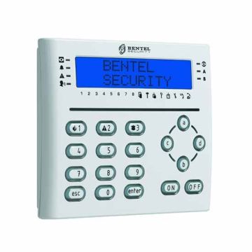 Bentel absoluta T-WHITE lcd keypad with proximity reader and I/O terminals