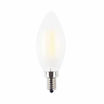 VT-1924 LED Lampe 4W Kerze Glühfaden Weiß Abdeckung E14 2700K - 7101