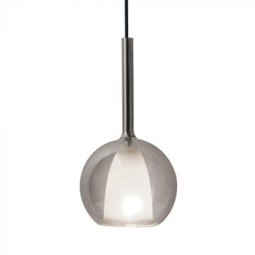 V-TAC VT-7181 Pendants 1 MT double verre gris + blanc E27 Ø180mm SKU 3877