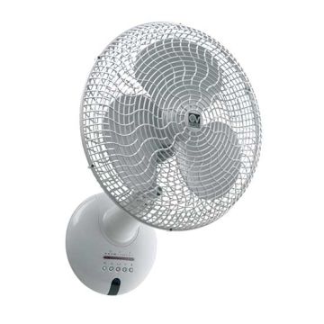 Oscillating wall-mounting fan with IR remote control Vortice GORDON W 40/16" ET White - sku 60641