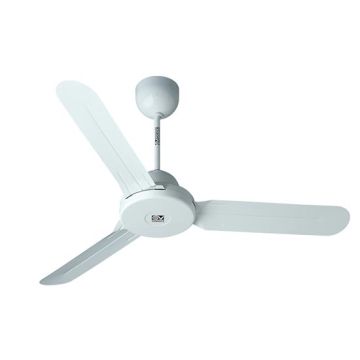 Ventilatore da soffitto senza luce Vortice Nordik 1S 120/56" Senza GR.COM. Bianco - sku 61260