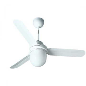 Deckenventilator mit Licht 1xE27 Vortice Nordik 1S/L 160/60" Senza GR.COM. Weiß - sku 61401