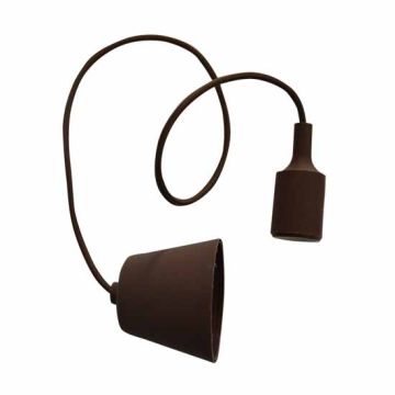 E27 Decoration Pendant Holder 1MT - Mod. VT-7228 SKU 3475 - Brown