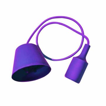 Plafond Titulaire Pendentif Ampoule E27 1M - Mod. VT-7228 SKU 3483 - Violet