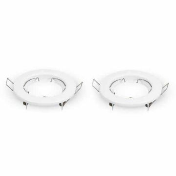 GU10 BESCHLAG RUNDEL FÜR SPOTLIGHTS - 2PCS/KASTEN MOD. VT-778 SKU 3584 - Weiss