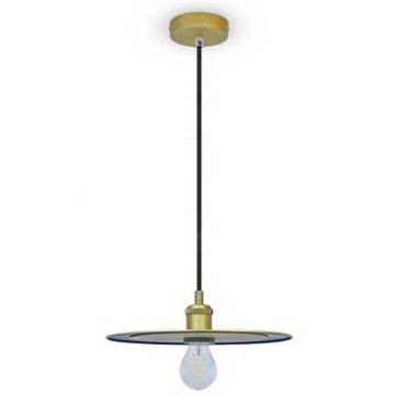 Lampadario Portalampada 1MT Vintage E27 Ф300mm - Mod VT-7777-Oro