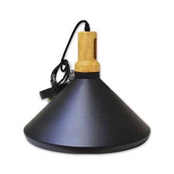 Modern hängendes Licht 1MT E27 Elegant Stylish Ф350mm - Mod. VT-7535 SKU 3764 - Schwarz Holz