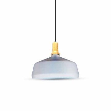 Pendant Light 1MT E27 Elegant Stylish Ф350mm - Mod. VT-7545 - SKU 3765 - White Wooden