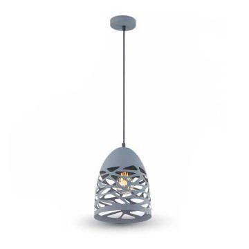 Pendant Light 1MT E27 Elegant Stylish Ф200mm Mod VT-7200 - SKU 3822 - Metall Matt Grau