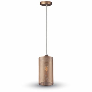 Pendant Light 1MT E27 Elegant Stylish Ф130mm Metal Mod VT-7132 - SKU 3827 - Champagne Gold