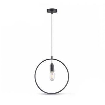 Geometric Pendant Light Round 1MT E27 Ф320mm Mod .VT-7320 - SKU 3836 - Matt Black