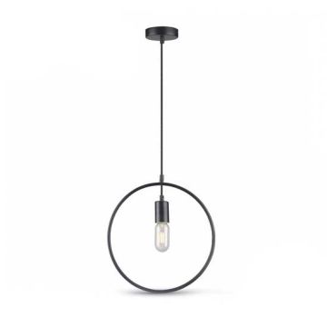 Geometric Pendant Light Round 1MT E27 Ф320mm Mod .VT-7320 - SKU 3836 - Matt Black