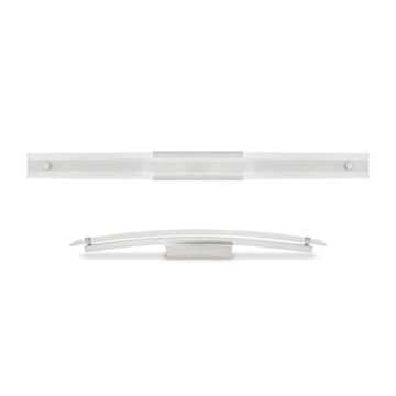 12W LED Designer Bend Glass Wall Fixture Chrome 900LM Mod. VT-7013 - SKU 3896 - Day White 4000K