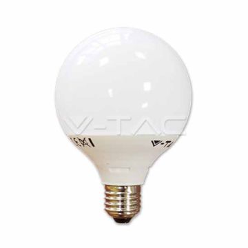 Lampadina globo LED termoplastica 10W E27 G95 luce B caldo D