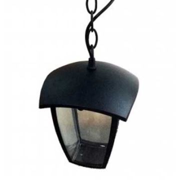 Garden Ceiling Lamp Rainproof Black Grafite IP44 Holder E27 Mod VT-735 SKU 7058 - Black