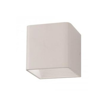 Lampada LED 5W parete Quadrato Bianco IP20 3000K 550LM 120°