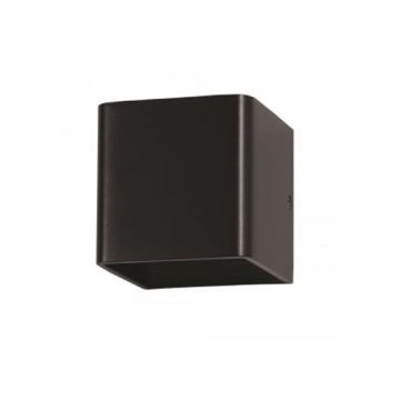 5W Wandlamp Körper Quadrat IP20 550LM 120° Mod. VT-758 - SKU 7094 - Neutralweiß 4000K - Schwarz