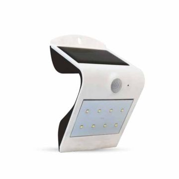 Lampada LED 1,5W Solare esterno IP65 + Sensore PIR Mod. VT- 767 - SKU 7096 - Luce 3000/4000K - Bianco