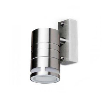 Portalampada da muro Wall Light Acciaio inossidabile 1xGU10 230V - Mod VT-7631 - SKU 7505 - Grigio satinato