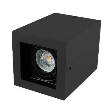 GU10 Fitting Square V-TAC Orientable for GU10 / GU5.3 Spot Lamps VT-797 SKU 3631 black
