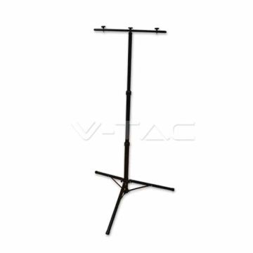 Tripod Stand for Floodlights 2 x 10W up to 50W - Mod. VT-41150 SKU 9546 - Black