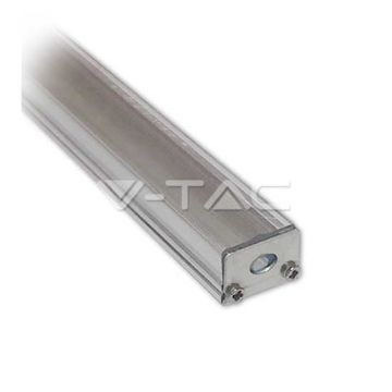 Profilo in alluminio stretto da 1m trasparente per striscia LED Mod. VT-7101