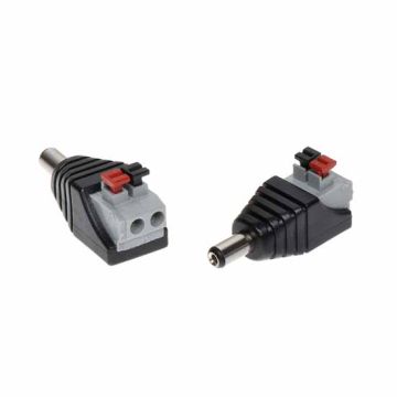 Quick male DC power connector