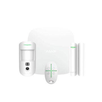 AJAX StarterKit Cam ASP (Hub 2 + MotionCam + DoorProtect + SpaceControl) wireless alarm GPRS/LAN/2SIM 2G - 38172