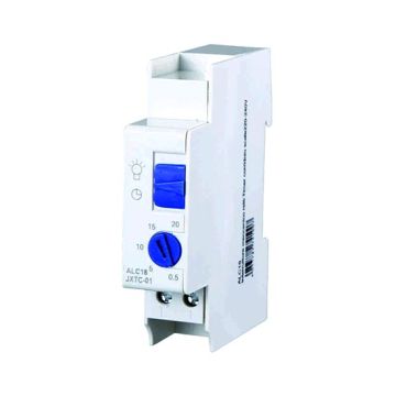 Minuterie relais à interrupteur mécanique minuterie lumière escalier et couloir 220-240V module 1 DIN Ettroit ALC18