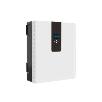 DEYE Kit Fotovoltaico Todo En Uno Inversor Híbrido Monofásico 5kW / Almacenamiento 5.3kWh On/Off Red CEI 0-21 10 Años de Garantía IP65
