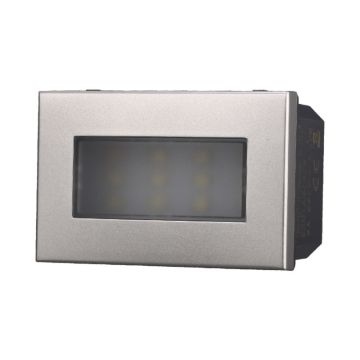 ETTROIT AG0303 Lampe de balisage LED 3P 220V Gris 6000K Compatible avec Bticino Axolute