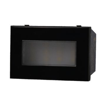 ETTROIT AN0303 LED steplight lamp 3P 220V Black 6000K Compatible with Bticino Axolute