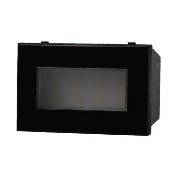 ETTROIT AN0303 LED-Stufenlichtlampe 3P 220V Schwarz 6000K Kompatibel mit Bticino Axolute