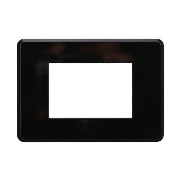ETTROIT AN87302 Slim Thin Plate 3P, schwarze Farbe, kompatibel mit Bticino Axolute Air