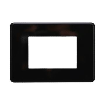 ETTROIT AN87302 Placca Slim Sottile 3P colore Nero Compatibile Con Bticino Axolute Air