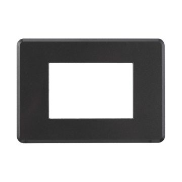 ETTROIT AN87307 Plaque fine 3P couleur acier foncé compatible avec Bticino Axolute Air