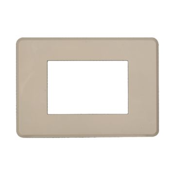 ETTROIT AN87309 Slim Thin Plate 3P Moon Series Sand Color Compatible with Bticino Axolute Air