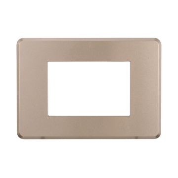 ETTROIT AN87310 Slim Thin 3P-Platte, bronzefarben, kompatibel mit Bticino Axolute Air