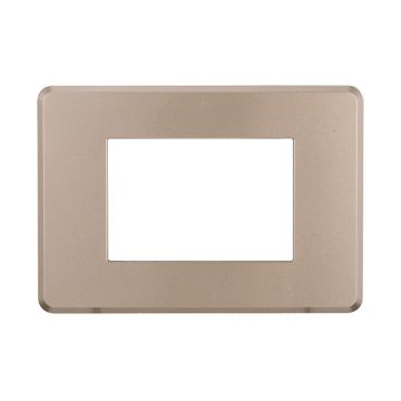 ETTROIT AN87310 Plaque fine 3P couleur Bronze Compatible avec Bticino Axolute Air