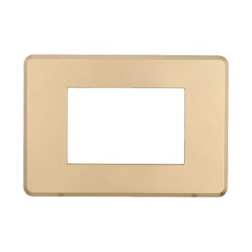 ETTROIT AN87311 3P Slim Slim Plate Moon Series Gold Color Compatible with Bticino Axolute Air