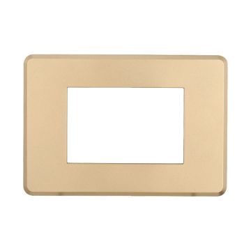 ETTROIT AN87311 3P Slim Slim Plate Moon Series Couleur Or Compatible avec Bticino Axolute Air