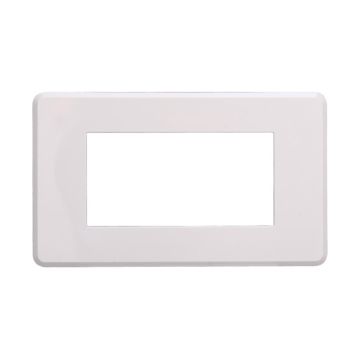 ETTROIT AN87401 4P Slim Thin Plate Moon Series Couleur Blanche Compatible avec Bticino Axolute Air