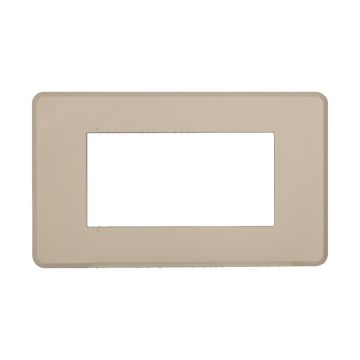 ETTROIT AN87409 Slim Thin Plate 4P Moon Series Sand Color Compatible with Bticino Axolute Air